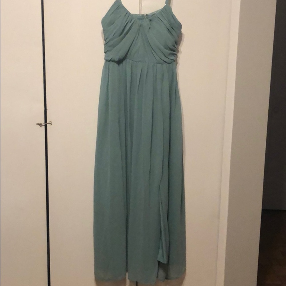 Maxi Mint Green Bridesmaid Dress